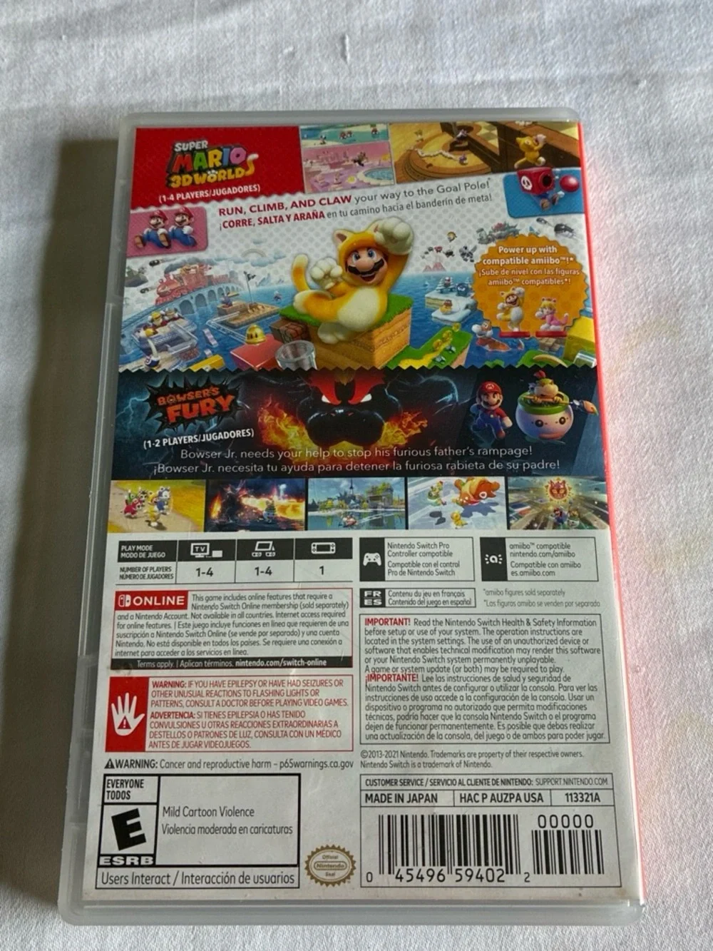 Nintendo Super Mario 3D World + Bowser's Fury - White Case